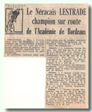 Victoire à Coulounieix en 1967