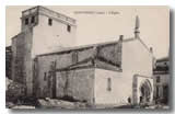 L'église du village Gazaupouy en 1905