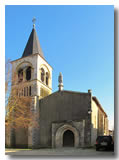 L'église du village Gazaupouy