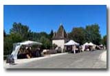 Les tentes des exposants sur le Boulevard